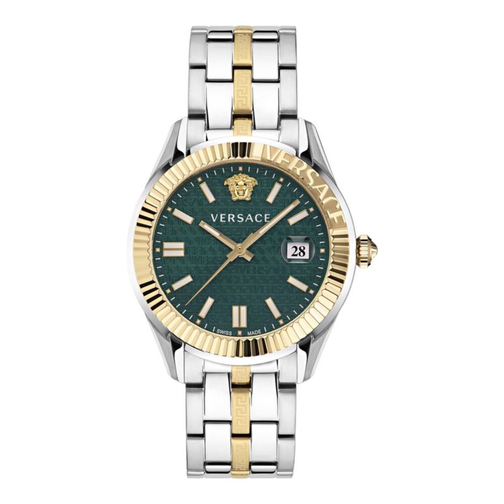 Versace  Greca Time Bracelet Watch Two Tone Mens